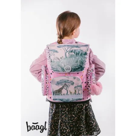 BAAGL 5 SET Ergo Safari: aktovka, penál, sáček, desky, box