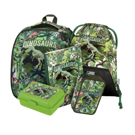 BAAGL 5 SET Shelly Dinosaurs: aktovka, penál, sáček, desky, box