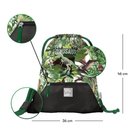 BAAGL 5 SET Shelly Dinosaurs: aktovka, penál, sáček, desky, box