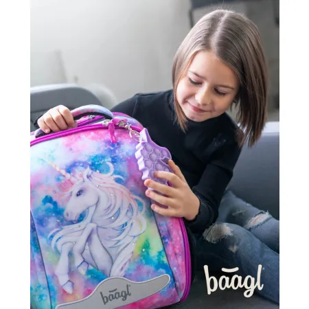 BAAGL 5 SET Shelly Jednorožec: aktovka, penál, sáček, desky, box