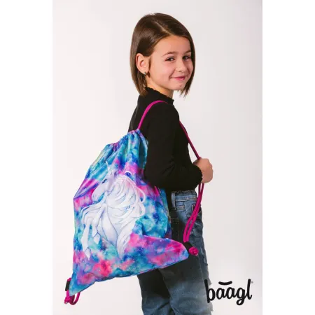 BAAGL 5 SET Shelly Jednorožec: aktovka, penál, sáček, desky, box