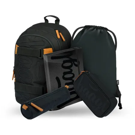 BAAGL 5 SET Skate Darkness: batoh, penál, pouzdro, sáček, desky