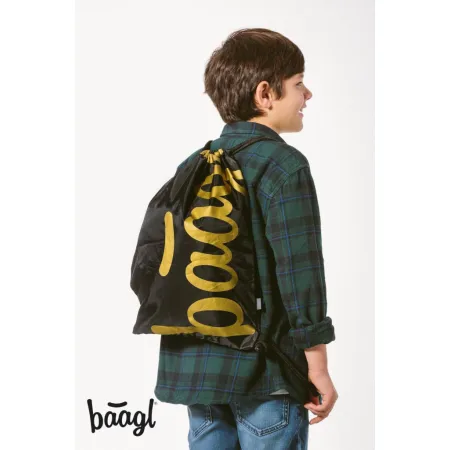 BAAGL 5 SET Skate Gold: batoh, penál, sáček, desky, peněženka