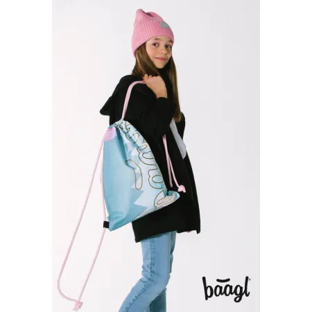 BAAGL 5 SET Skate Moon: batoh, penál, sáček, desky, peněženka