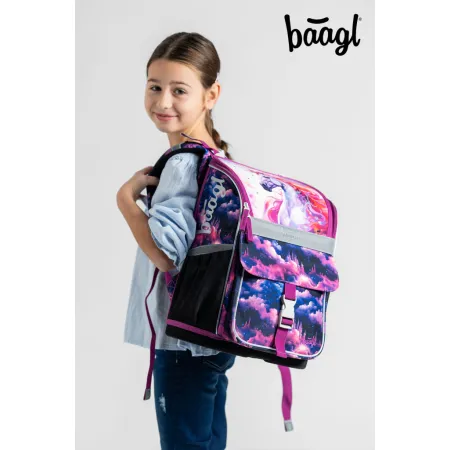 BAAGL 5 SET Zippy Jednorožec Království: aktovka, penál, sáček, desky, box