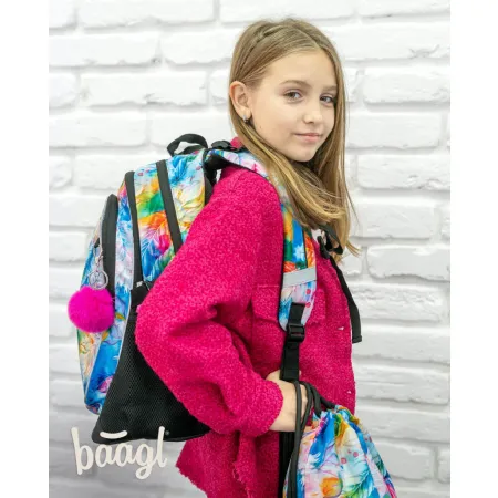 BAAGL SET 3 Core Akvarel: batoh, penál a sáček