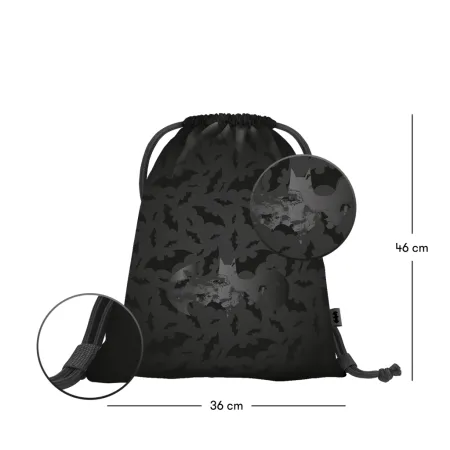 BAAGL SET 3 Core Batman černý: batoh, penál, sáček GRS