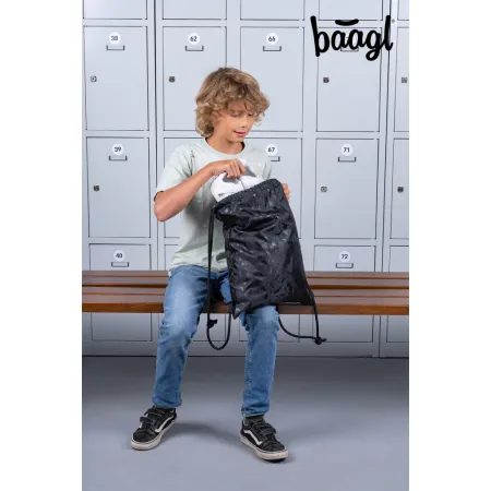 BAAGL SET 3 Core Batman černý: batoh, penál, sáček GRS