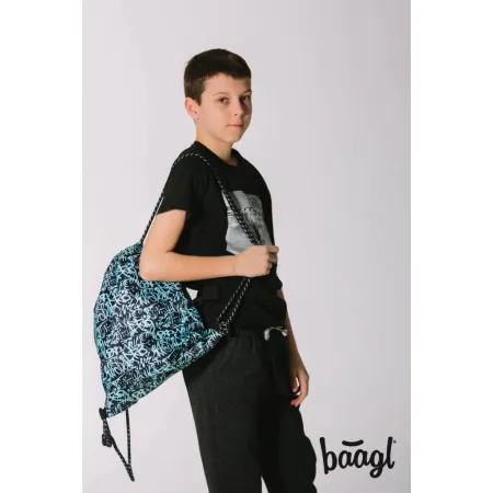 BAAGL SET 3 Core Graffito: batoh, penál, sáček