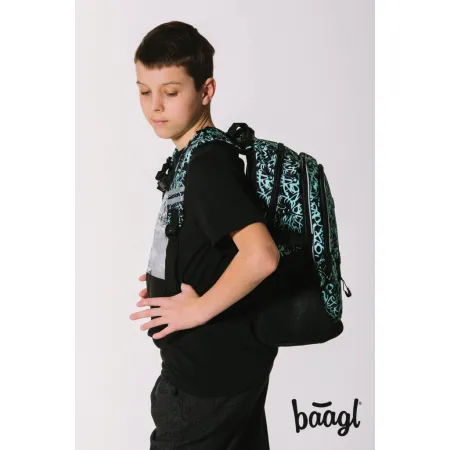 BAAGL SET 3 Core Graffito: batoh, penál, sáček