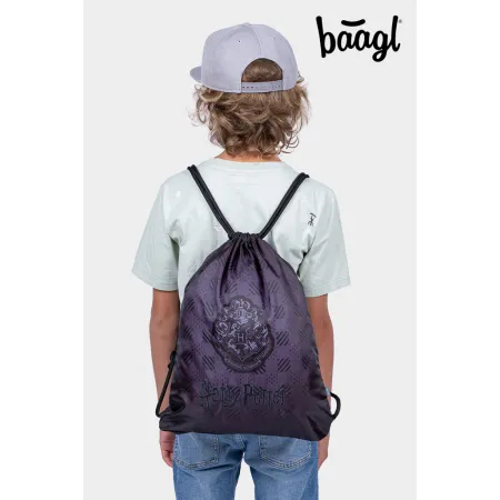 BAAGL SET 3 Core Harry Potter Bradavice černý: batoh, penál, sáček GRS