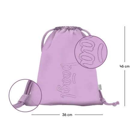 BAAGL SET 3 Core Lavender: batoh, penál, sáček GRS