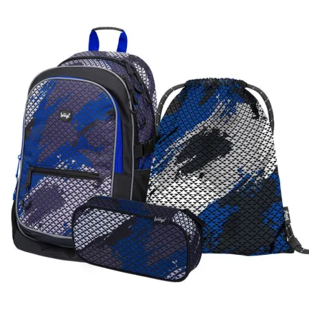 BAAGL SET 3 Core Paintball: batoh, penál, sáček