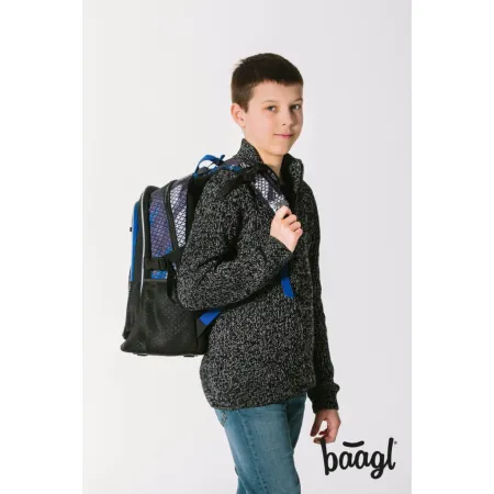 BAAGL SET 3 Core Paintball: batoh, penál, sáček