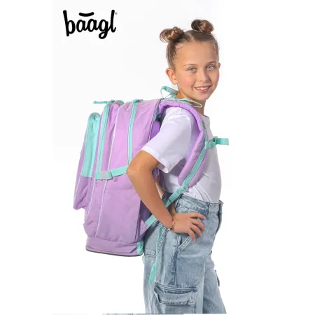 BAAGL SET 3 Cubic Sky: batoh, penál, sáček GRS