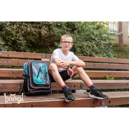 BAAGL SET 3 Cubic Warrior: batoh, penál, sáček