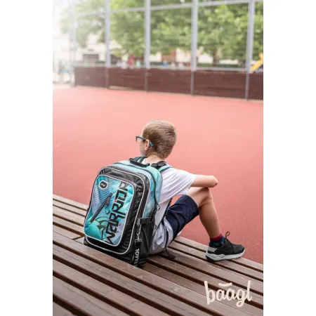 BAAGL SET 3 Cubic Warrior: batoh, penál, sáček