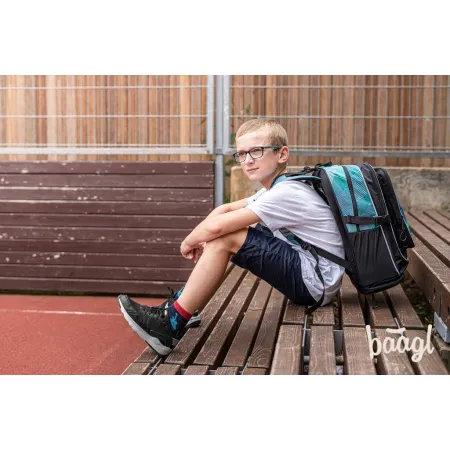 BAAGL SET 3 Cubic Warrior: batoh, penál, sáček