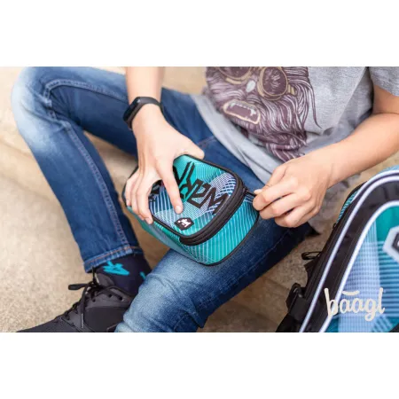 BAAGL SET 3 Cubic Warrior: batoh, penál, sáček