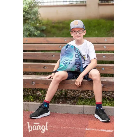 BAAGL SET 3 Cubic Warrior: batoh, penál, sáček