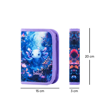 BAAGL SET 3 Ergo Axolotl: aktovka, penál, sáček