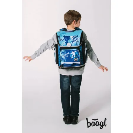 BAAGL SET 3 Ergo Skateboard: aktovka, penál, sáček