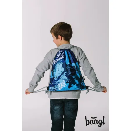 BAAGL SET 3 Ergo Skateboard: aktovka, penál, sáček