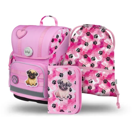 BAAGL SET 3 Ergo Tlapky: aktovka, penál, sáček