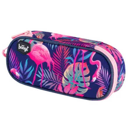 BAAGL SET 3 Flamingo: batoh, penál, sáček