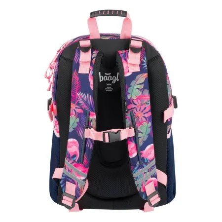 BAAGL SET 3 Flamingo: batoh, penál, sáček
