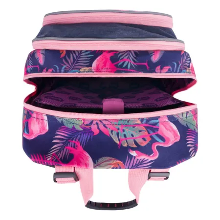 BAAGL SET 3 Flamingo: batoh, penál, sáček