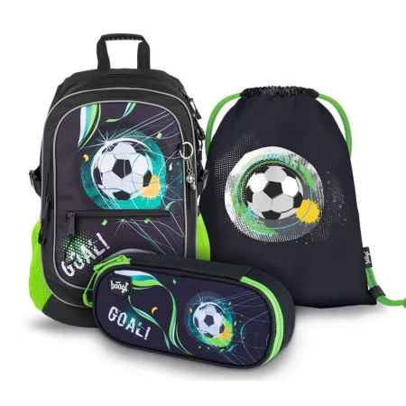 BAAGL SET 3 Fotbal: batoh, penál, sáček