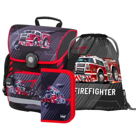 BAAGL SET 3 Hasiči: aktovka, penál, sáček