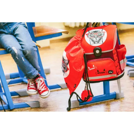 BAAGL SET 3 Kočka: aktovka, penál, sáček