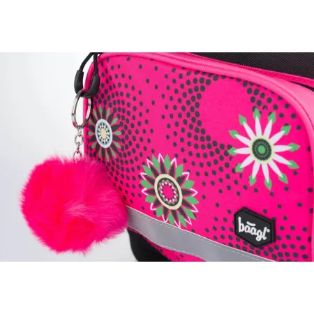 BAAGL SET 3 Květiny: aktovka, penál, sáček