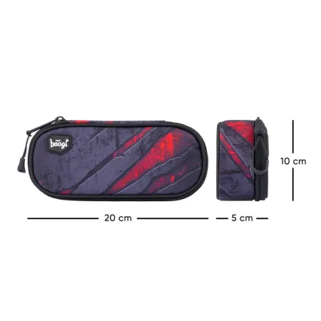 BAAGL SET 3 Láva: batoh, penál, sáček