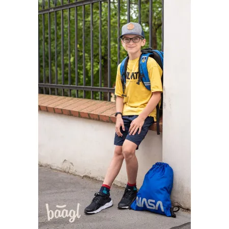 BAAGL SET 3 NASA CUBIC: batoh, penál a sáček