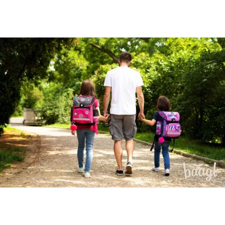 BAAGL SET 3 Papoušek: aktovka, penál, sáček