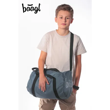 BAAGL SET 3 Skate Dust Blue: batoh, penál, sportovní taška  GRS