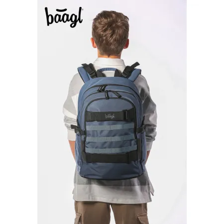 BAAGL SET 3 Skate Dust Blue: batoh, penál, sportovní taška  GRS