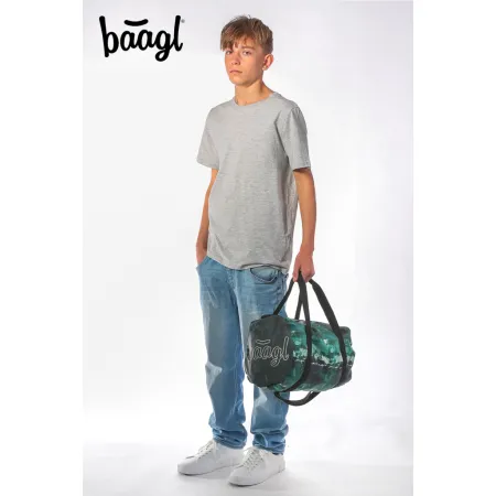 BAAGL SET 3 Skate Forest: batoh, penál, sportovní taška  GRS