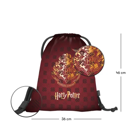 BAAGL SET 3 Skate Harry Potter Bradavice vínový: batoh, penál, sáček GRS