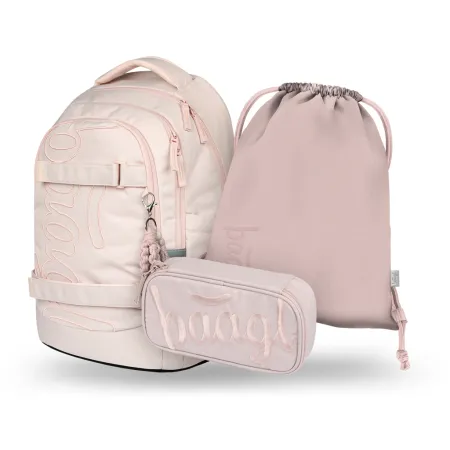 BAAGL SET 3 Skate Max Creamy: batoh, penál, sáček GRS