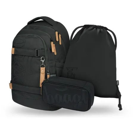 BAAGL SET 3 Skate max Darkness: batoh, penál, sáček