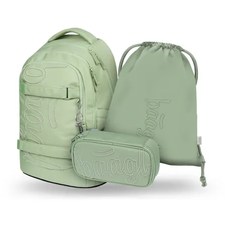 BAAGL SET 3 Skate Max Mentol: batoh, penál, sáček GRS