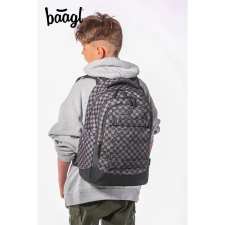 BAAGL SET 3 Skate Max Ska šedá: batoh, penál, sáček GRS