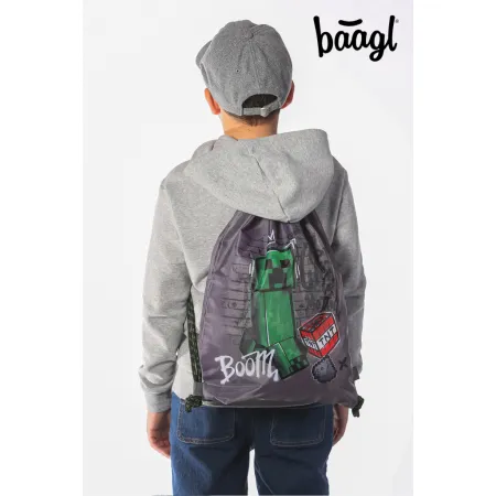 BAAGL SET 3 Skate Minecraft TNT: Batoh, Etue, Sáček