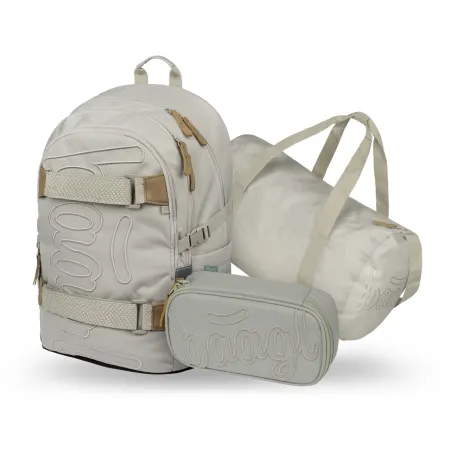 BAAGL SET 3 Skate Mist: batoh, penál, sportovní taška  GRS