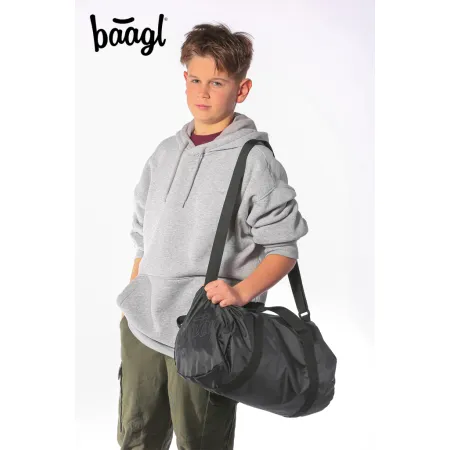 BAAGL SET 3 Skate Uni černá: batoh, penál, sportovní taška  GRS