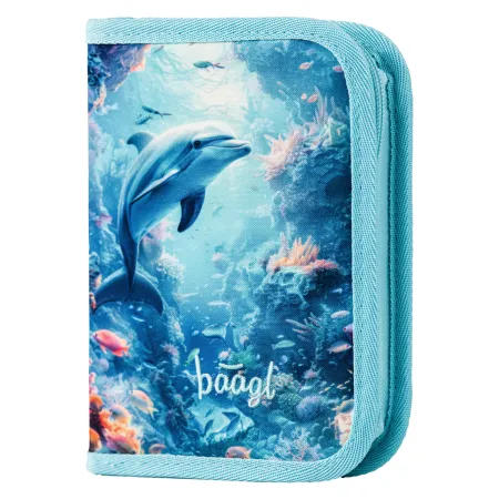 BAAGL SET 3 Zippy Delfín: aktovka, penál, sáček